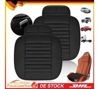 2x Universal PU Leder Auto Sitzkissen Sitzbezüge Sitzauflage Sitzmatte Schwarz ,