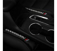 2x Universal Schwarz Autositz Lücke Lückenfüller Pad PU Leder für BMW 3 5 7 X3