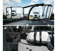 2x Universal Wohnwagenspiegel Caravanspiegel Zusatzspiegel für Wohnwagen PKW Bus