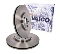 2x VAICO BREMSSCHEIBEN 350mm INNENBELÜFTET VORNE passend für JAGUAR F-PACE I-PAC