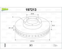 2x VALEO 197213 Bremsscheibe für AUDI