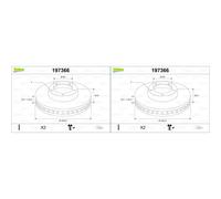 2x Valeo Bremsscheiben 256mm Belüftet Vorne Passend Für Chevrolet Evanda Lacetti Bremsscheibe: A.b.s.: 17414 Abakus: 23103141 Abakus: 231031412 Ais