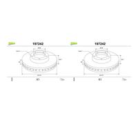 VALEO 197242 Bremsscheibe