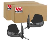 2x VAN WEZEL AUßENSPIEGEL SCHWARZ LINKS+RECHTS passend für VW MULTIVAN
