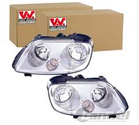 2x VAN WEZEL H7/H1 SCHEINWERFER SET LINKS+RECHTS passend für VW CADDY TOURAN