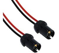 2x T10 W5W Fassung Stecker Lampenfassung Standlicht Parklicht Glas Sockel Glassockel Stecksockel W3W WY5W W2,1x9,5d