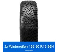 2x Winterreifen 195/50 R15 86H Firestone WinterHawk 4 3PMSF XL | 19347