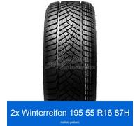 2x Winterreifen 195/55 R16 87H Fulda Kristall Control HP-2 3PMSF | 45520