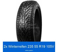 2x Winterreifen 235/55 R19 105V Riken SUV Snow 3PMSF XL | 25644
