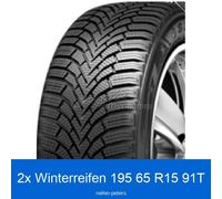 2x Winterreifen Sailun Ice Blazer Alpine Plus 3PMSF 195/65 R15 91T | 84135