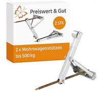 2 x Ausdrehstütze 500 KG Wohnwagen Kurbelstütze Abstellstütze Anhänger Wohnmobil