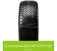 2x Yokohama BluEarth 4S AW-21 3PMSF XL 245/45 R19 102Y Ganzjahresreifen | 36197