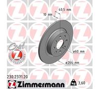 Bremsscheibe Hinterachse Zimmermann 230.2371.20