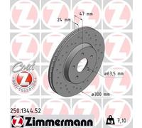 Bremsscheibe Vorderachse Zimmermann 250.1344.52
