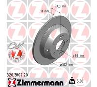 ZIMMERMANN 320.3807.20 Bremsscheibe
