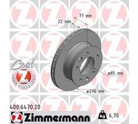 Bremsscheibe Vorderachse Zimmermann 400.6470.20