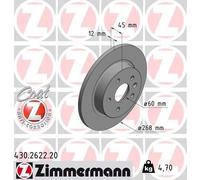 Bremsscheibe Hinterachse Zimmermann 430.2622.20