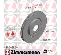 Bremsscheibe Vorderachse Zimmermann 430.2629.20