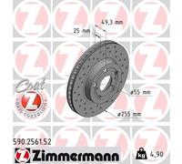 Zimmermann | Bremsscheibe | 590.2561.52