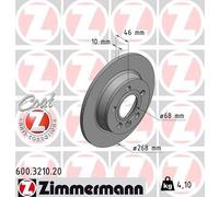 Bremsscheibe Hinterachse Zimmermann 600.3210.20