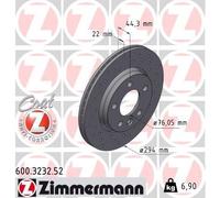 2x ZIMMERMANN Bremsscheibe SPORT COAT Z 600.3232.52