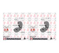 2x ZIMMERMANN BREMSSCHEIBEN 226mm VOLL HINTEN passend für SEAT CORDOBA IBIZA TOL