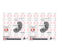 2x Zimmermann Bremsscheiben 226mm Voll Hinten Passend Für Seat Toledo Vw Corrado Bremsscheibe: A.b.s.: 16081 Aic: 53614 Ashika: 61000923c Ate: 2401