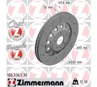 2x ZIMMERMANN Bremsscheibe FORMULA Z COAT Z