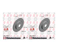 2x ZIMMERMANN Bremsscheibe SPORT COAT Z 405.4100.52