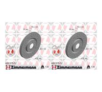 2x ZIMMERMANN Bremsscheibe SPORT COAT Z 600.3215.52