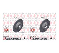 Zimmermann 100.3381.52 TARCZA HAM./TYŁ/ AUDI Q2 1.0TFSI 16- für AUDI SKODA VW 10