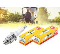 2x Zündkerze BR7HS kompatibel mit NGK, Gewinde M14x1.25 für Simson S50 KR51, kompatibel mit Peugeot Speedfight Vivacity Piaggio Honda Yamaha, Rasenmäher, Widerstand 5 K/Ohm