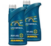 2x1 Liter Original MANNOL Motoröl Universal 15W-40 API SG/CH-4 Engine Oil Öl