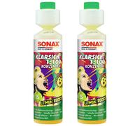 2x250ml SONAX Scheibenreiniger Lemon Rocks Konzentrat 1:100 Wischwasser 01605000 03701410