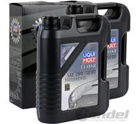 2x5L LIQUI MOLY CLASSIC 20W-50 HD MOTORÖL ÖL MINERALISCH für OLDTIMER YOUNGTIMER
