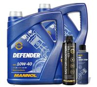 2x5L MANNOL DEFENDER MOTORÖL SAE 10W40+MOTOR DOCTOR+ESTER+OIL LEAK-STOP ADDITIV
