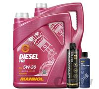 2x5L MANNOL DIESEL TDI MOTORÖL 5W30+MOTOR DOCTOR+ESTER+OIL LEAK-STOP ADDITIVE