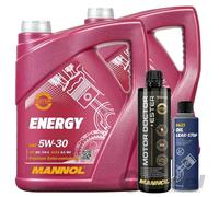 2x5L MANNOL ENERGY MOTORÖL SAE 5W30+MOTOR DOCTOR+ESTER+OIL LEAK-STOP ADDITIVE