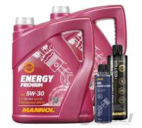 2x5L MANNOL MOTORÖL ENERGY PREMIUM SAE 5W30+MOTOR DOCTOR + ESTER +OIL LEAK-STOP
