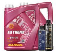 2x5L MOTORÖL MANNOL EXTREME 5W40 API+OIL-LEAK-STOP+MOTOR DOCTOR+ESTER ADDITIV
