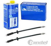 2xATE BREMSSCHLAUCH HINTERACHSE+1L ATE DOT 4 passend für AUDI A6 C6 4F5 4FH 4F2