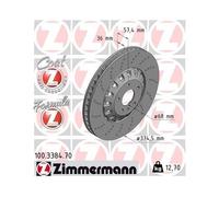 ZIMMERMANN Bremsscheibe FORMULA Z 100.3384.70