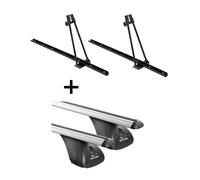 2xFahrradträger ORION+Dachträger VDP für für Peugeot 5008 No Rails 5Tür 09-16