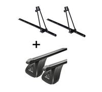 2xFahrradträger ORION + Dachträger VDP Stahl kompatibel mit für BMW Serie 3 Touring (E46) 5 Türer 1999-2002
