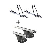 2xFahrradträger SAGITTAR+Dachträger VDP für für Peugeot 5008 5Tür 09-16