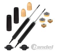 2xGASDRUCK STOßDÄMPFER HINTEN+DOMLAGER passend für BMW 1er E81 E88 3er E90 E92