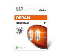 2xOSRAM W5W ORIGINAL HALOGENLAMPE 12V KOFFERRAUMBELEUCHTUNG EINSTIEGSBELEUCHTUNG