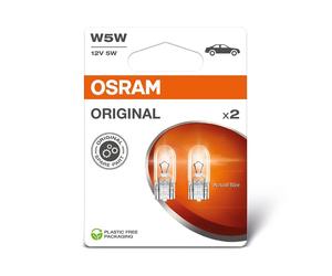 2xOSRAM W5W ORIGINAL HALOGENLAMPE 12V KOFFERRAUMBELEUCHTUNG EINSTIEGSBELEUCHTUNG