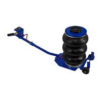 3,5T Pneumatischer Wagenheber | Schneller 3-5 Sekunden-Autoheber | Rangierwagenheber für Autoreparatur, Reifenwechsel | mit Langem Hebelgriff | 3 Luftkissen, Gummierte Griffe, 16,5 - 40cm Hubhöhe