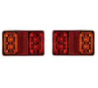 3 Funktionen 16 LED-Rückleuchten 149x79x21 E9 für Anhänger,Wohnwagen LKW PKW